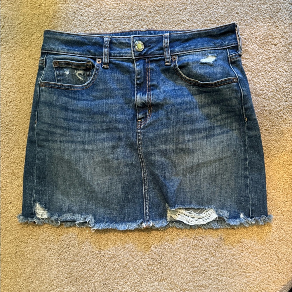 Blue Jean Mini Skirt
